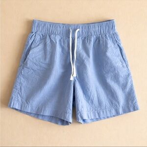 Buck Mason Shorts Woman Small Blue Mainstay Catalina Pull-On Drawstring Scandi
